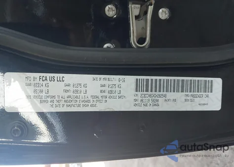 2016 Chrysler 300 300S Alloy Edition from USA, damaged, VIN 2C3CCABGXGH282548